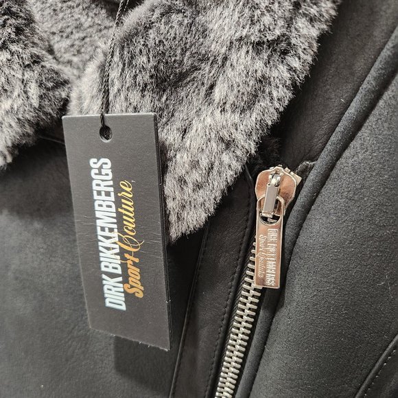 Dirk Bikkembergs Sport Couture Lamb Leather Shearling Jacket - Picture 3 of 16